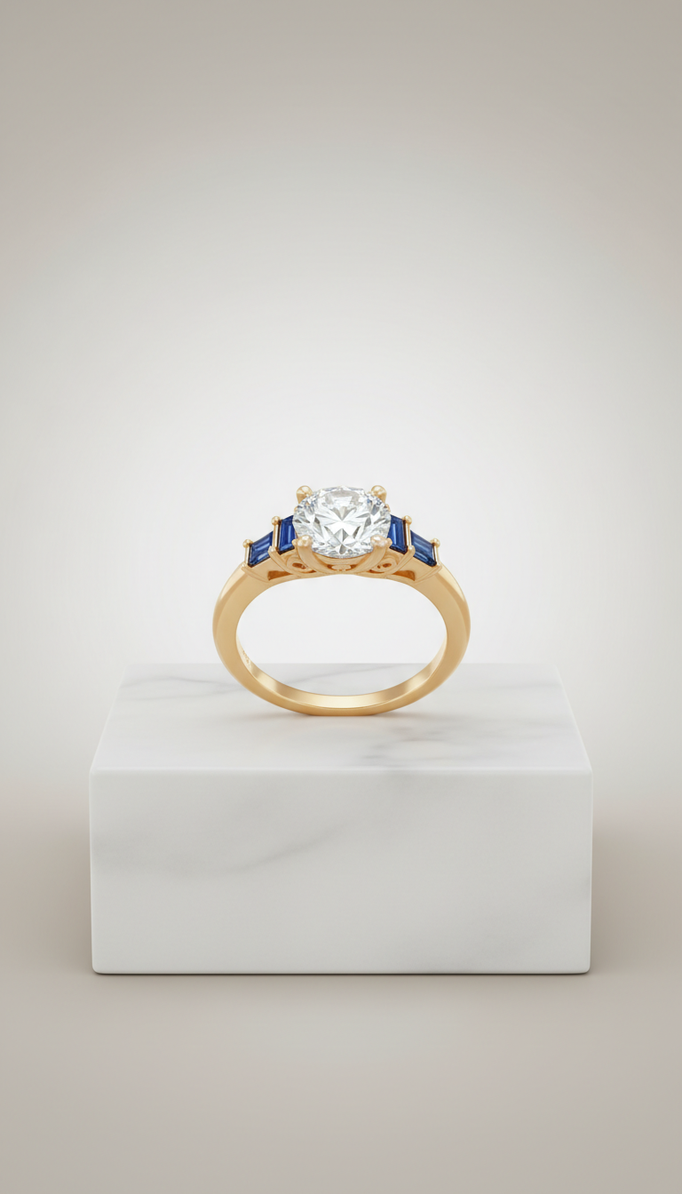 Verlobungsring aus Imperial-Gold